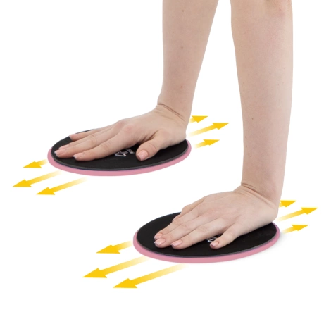 Dyski poślizgowe do ćwiczeń SLIDE 2 szt. różowe