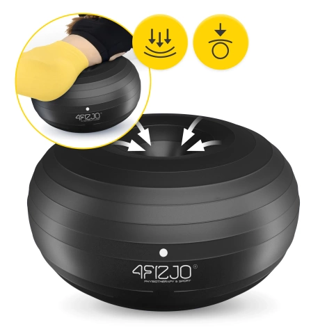 Piłka gimnastyczna DONUT AIR BALL czarna