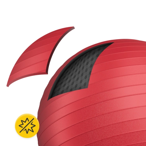 Piłka gimnastyczna dmuchana 65 cm czerwona