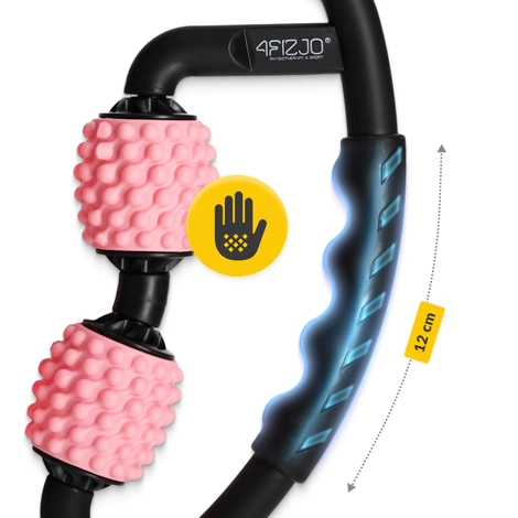 Roller do masażu ciała z wypustkami różowy