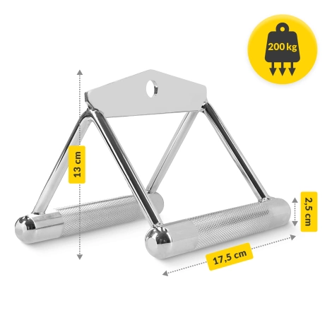 Podwójny uchwyt trójkątny do wyciągu