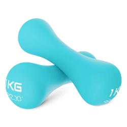 Hantelki żeliwne do ćwiczeń 8-shape 2 x 1 kg