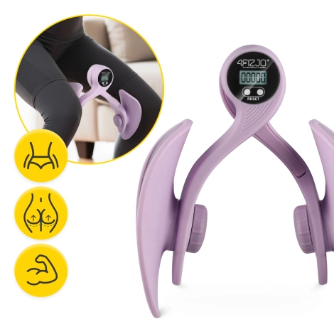 Motylek do ćwiczeń ud i mięśni dna miednicy z licznikiem fioletowy