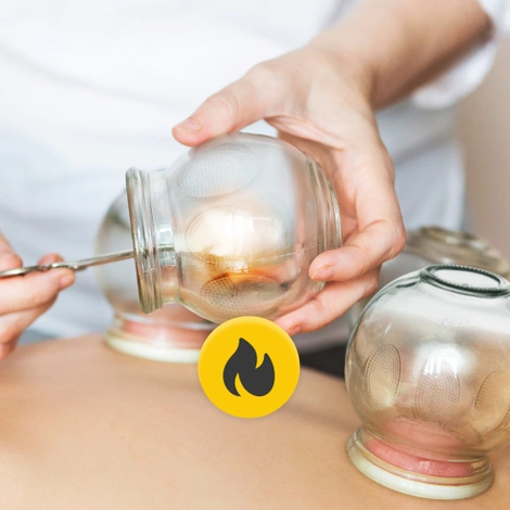 Bańki chińskie ogniowe szklane 12 szt.