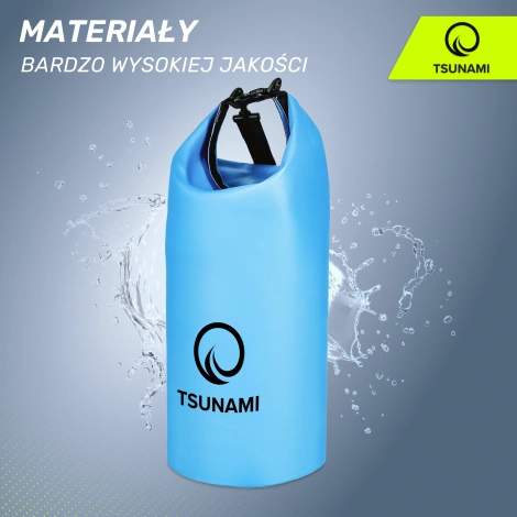 Worek wodoodporny 30 litrów TSUNAMI niebieski