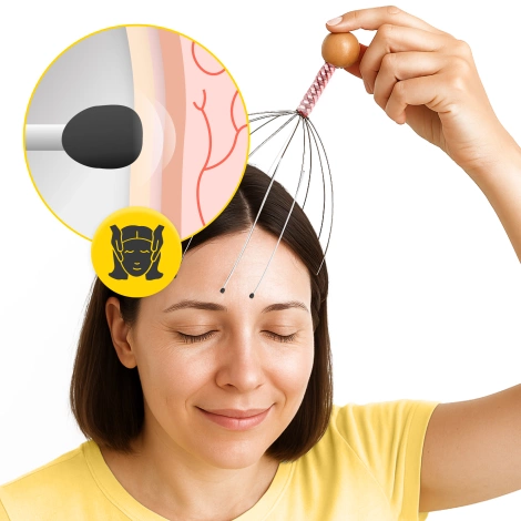 Ajurwedyjski masażer do skóry głowy