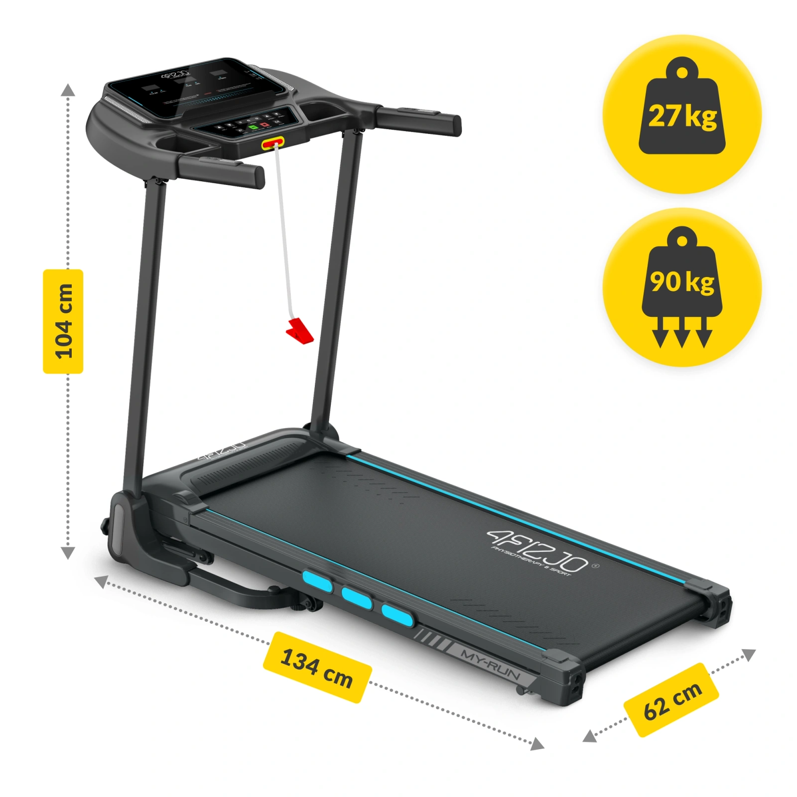Elektryczna bieżnia domowa składana MY-RUN