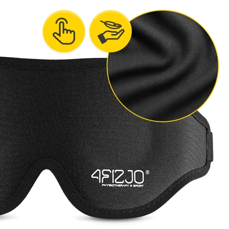 Jedwabna opaska na oczy do spania 3D