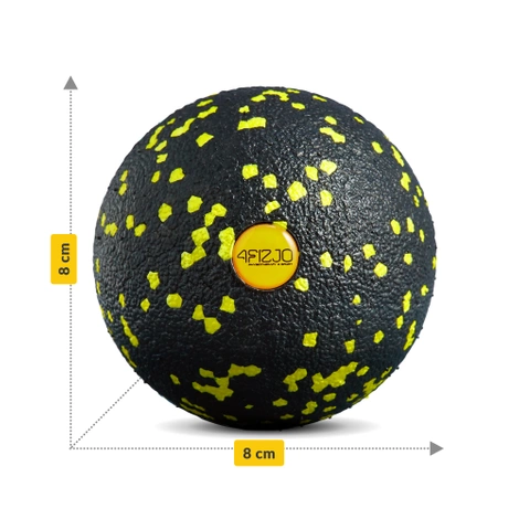 Piłeczka do masażu EPP 8 cm żółta