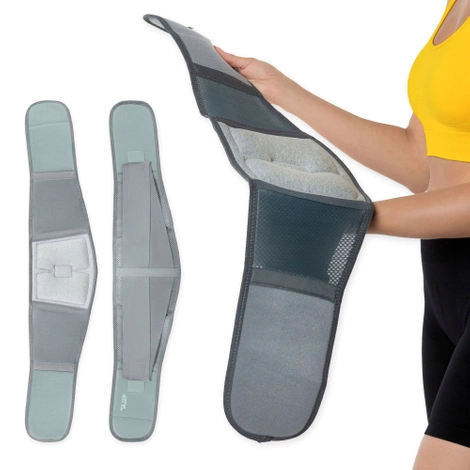 Pas ortopedyczny na kręgosłup lędźwiowy S szary