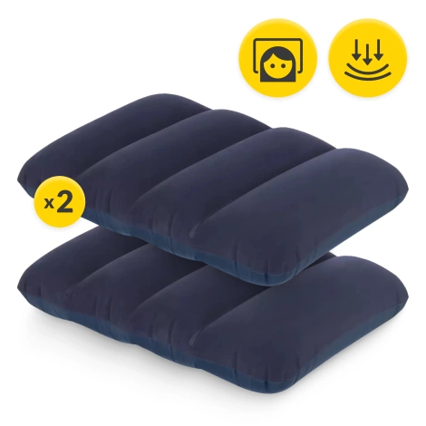 Materac dmuchany dwuosobowy Avenli 203 x 152 x 22 cm z pompką i poduszkami