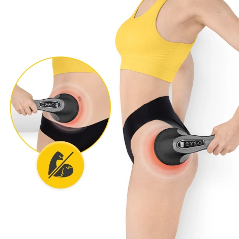 Ręczny masażer antycellulitowy czarny