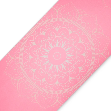 Zamszowa mata do jogi i ćwiczeń 1,5 mm różowa