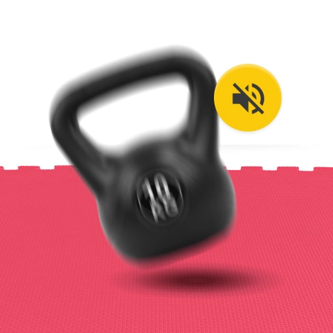 Mata ochronna piankowa PUZZLE na podłogę 100 x 100 cm czerwona