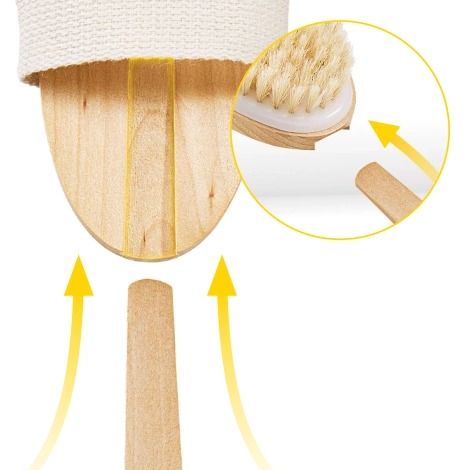 Długa szczotka do masażu ciała i kąpieli 2w1