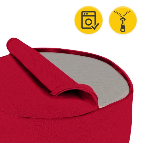 Poduszka do medytacji ZAFU okrągła czerwona