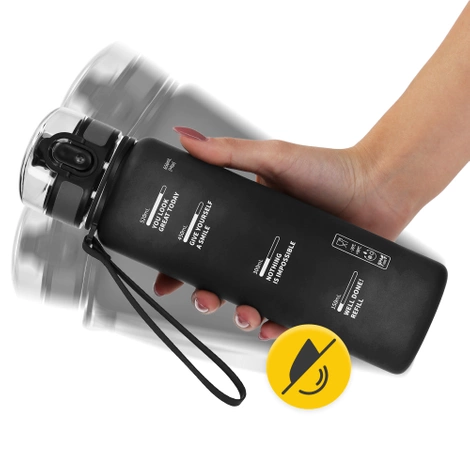 Butelka sportowa na wodę 650 ml czarna