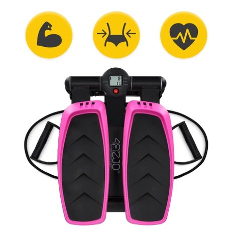 Stepper z ekspanderami różowy