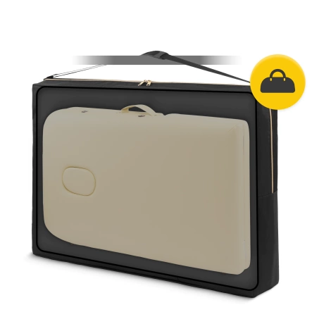 Stół do masażu drewniany 60 cm beżowy