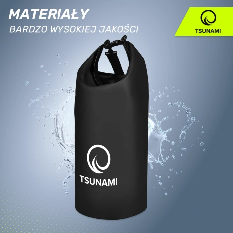 Worek wodoodporny 30 litrów TSUNAMI czarny