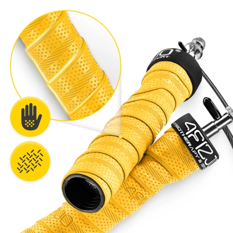 Skakanka bokserska z obciążeniem 3 m żółta