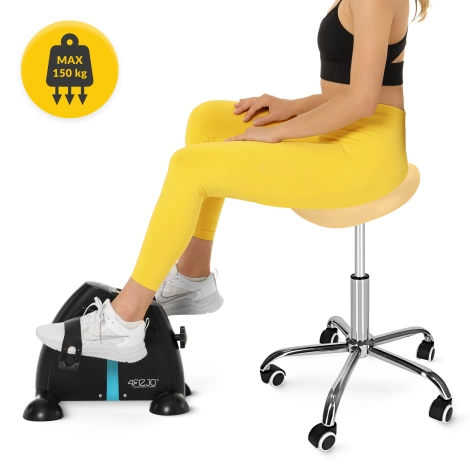 Taboret obrotowy siodło do masażu ERGO żółty