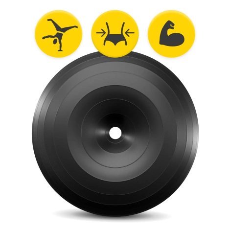 Piłka gimnastyczna DONUT AIR BALL czarna