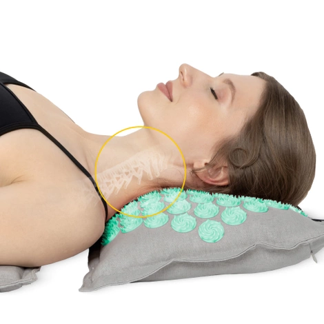 ECO Mata do akupresury z łuskami gryki i kokosem miętowa