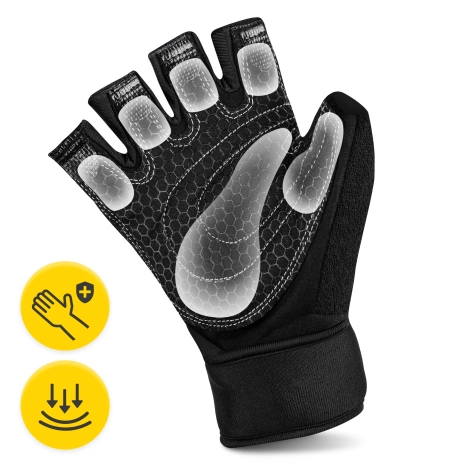 Rękawiczki treningowe z usztywnieniem nadgarstka S