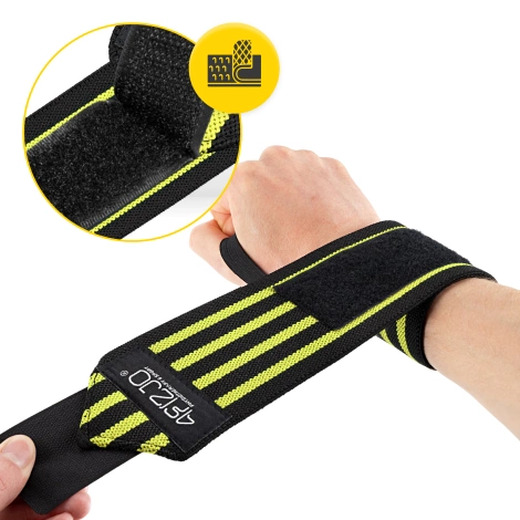 Opaski na nadgarstki 2 szt. żółte