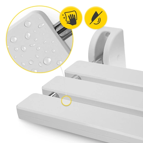 Krzesełko łazienkowe składane ścienne