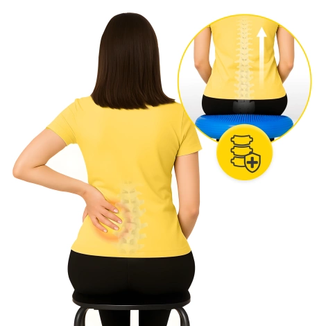 Poduszka sensomotoryczna MED+ 60 cm niebieska