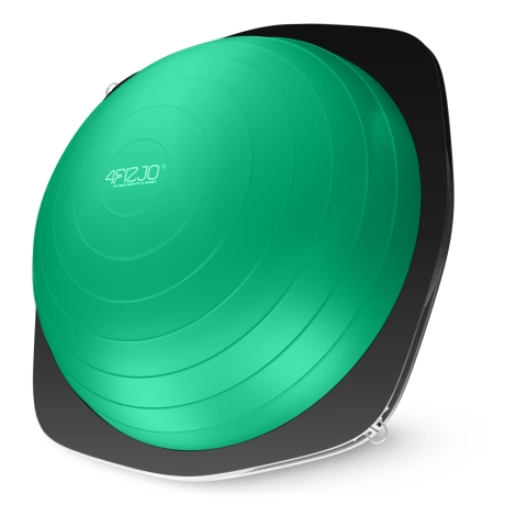 Półpiłka do balansowania równoważna z linkami zielona