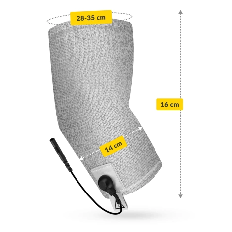 Opaska przewodząca do elektrostymulacji łokcia