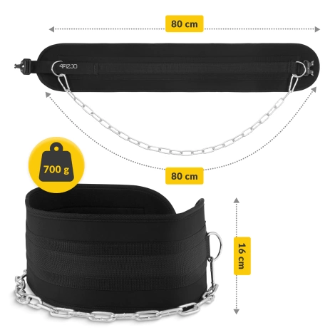 Pas obciążeniowy Dip Belt 80 cm