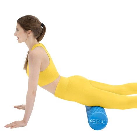 Wałek do masażu z wypustkami CARE+ 90 cm niebieski