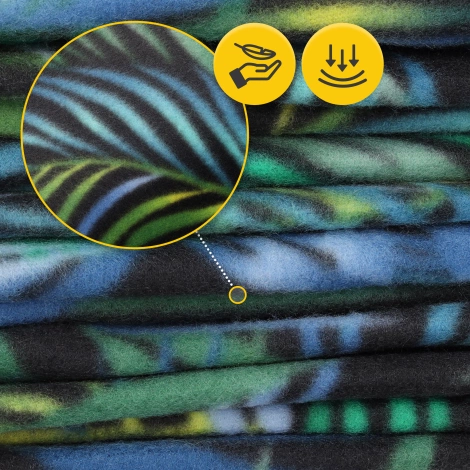 Koc piknikowy plażowy z izolacją 200 x 200 cm palmy