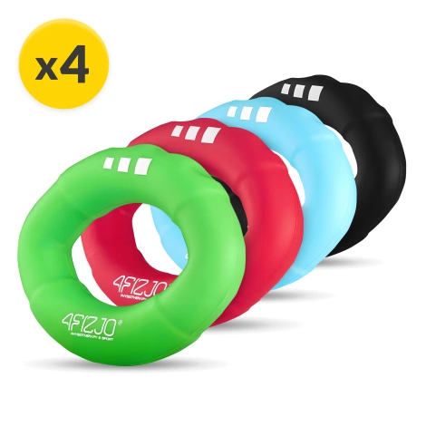 Zestaw 4 silikonowych ściskaczy do treningu dłoni