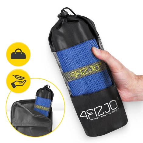 Ręcznik szybkoschnący z mikrofibry 130 x 75 cm niebieski