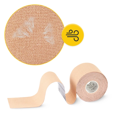 Zestaw 4 taśm do kinesiotapingu 5 cm x 5 m