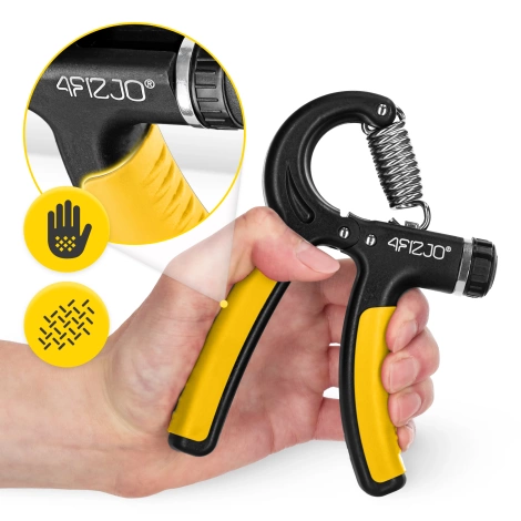Ściskacz do rąk regulowany żółty