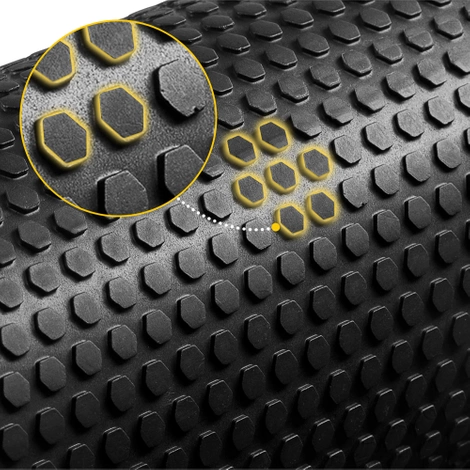 Wałek do masażu z wypustkami CARE+ 45 cm czarny