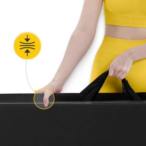 Materac gimnastyczny składany XL czarny
