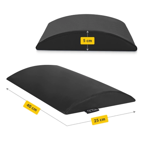 Półwałek lędźwiowy do rehabilitacji czarny