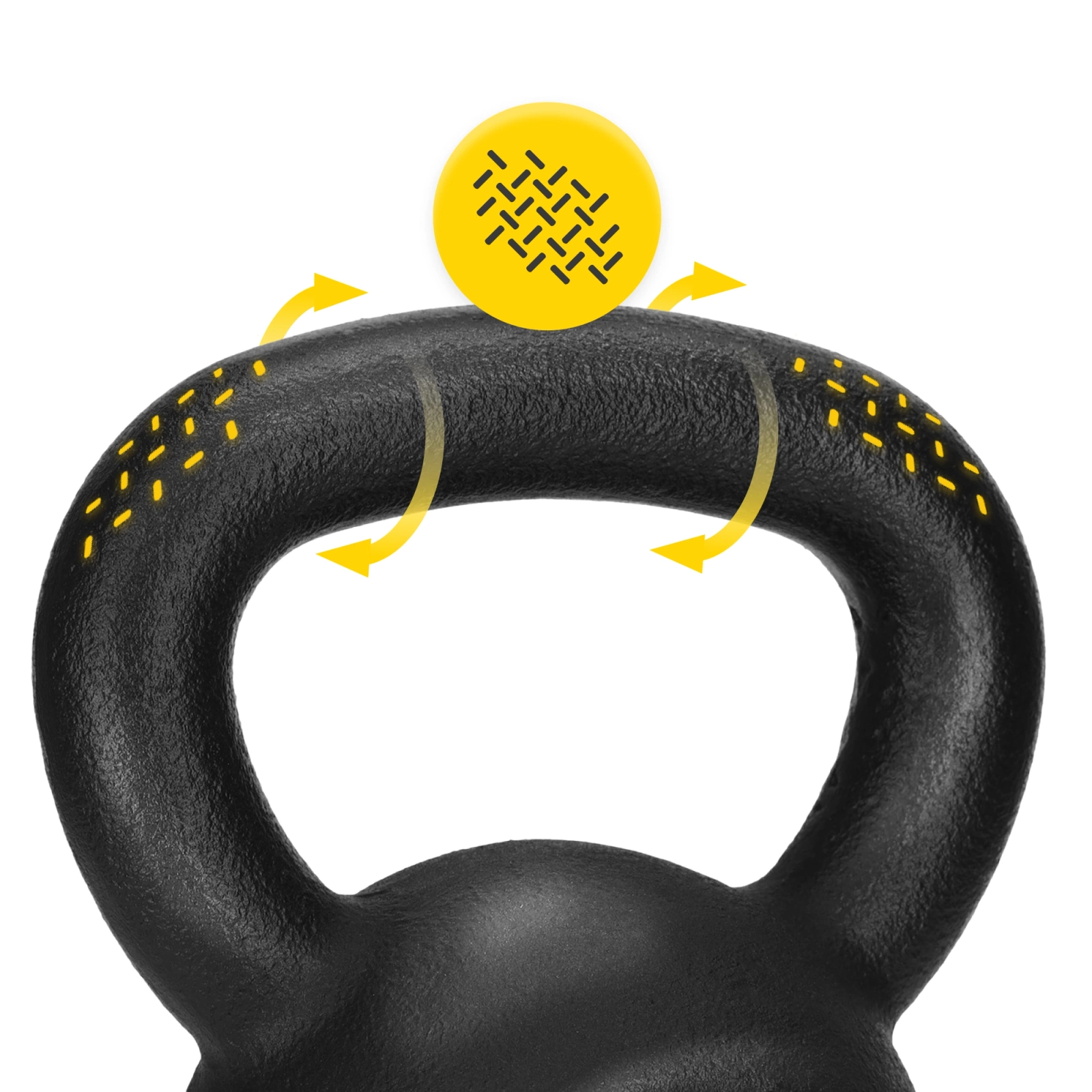 Kettlebell greutate din fontă de 12 kg
