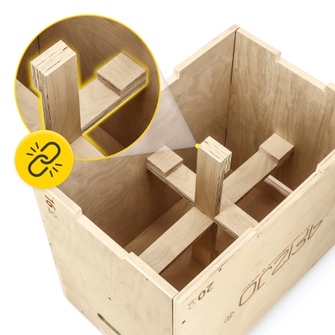 Skrzynia plyometryczna jump box 50 x 75 x 60