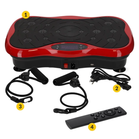 Platforma wibracyjna do ćwiczeń ULTRA+ czerwona