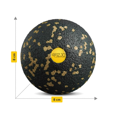 Piłeczka do masażu EPP 8 cm złota