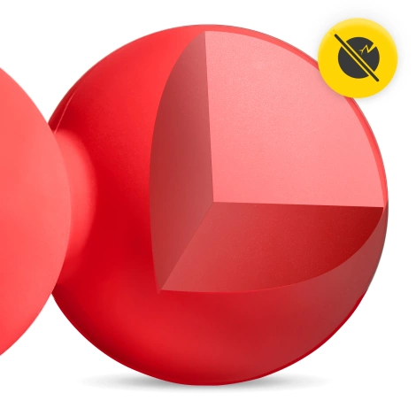 Podwójna piłka do masażu DOUBLE BALL czerwona