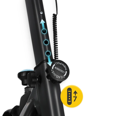 Rower spinningowy mechaniczny ULTRA szary